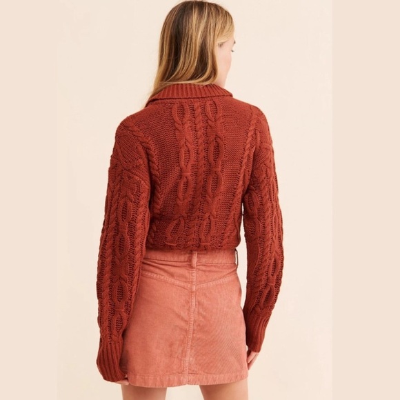 Free People Corduroy Mini Skirt Button Down - Picture 4 of 8